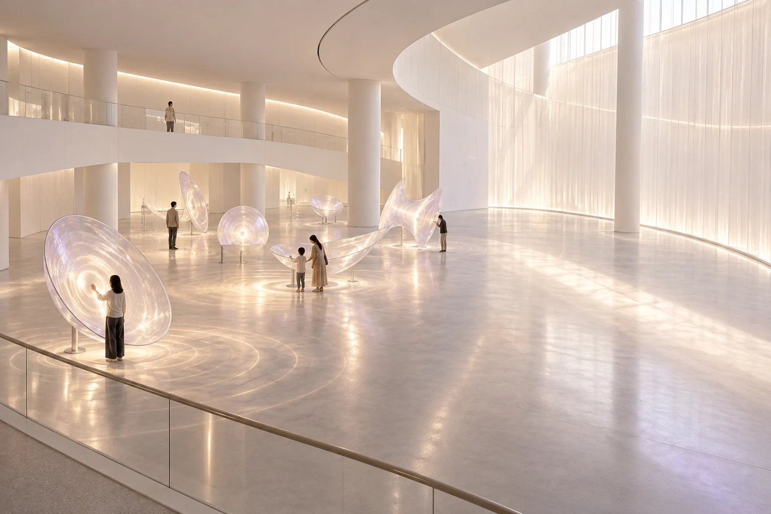 音と光を楽しむ架空の展示空間